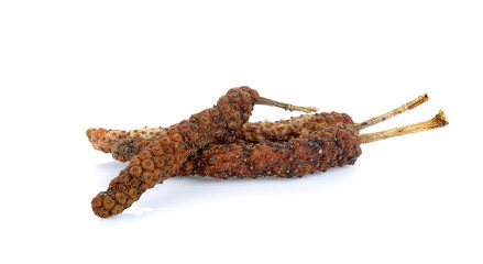 Long pepper isolated on the white background