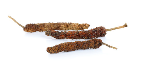 Long pepper isolated on the white background