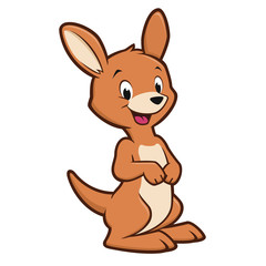 Cartoon Baby Kangaroo