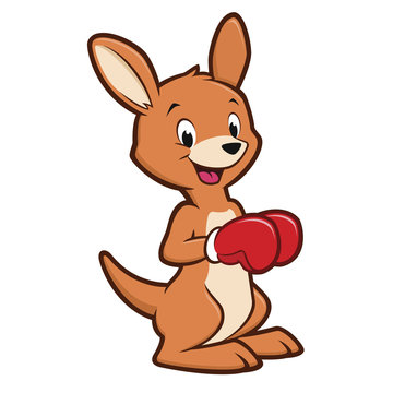 Cartoon Baby Kangaroo