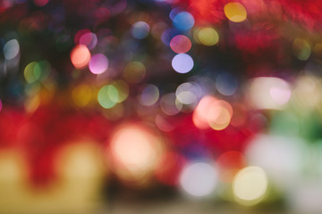Obraz premium Bokeh blur at night for background of Christmaslight