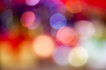Obraz premium Bokeh blur at night for background of Christmaslight