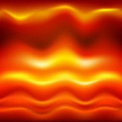 Abstract fiery background. Red wavy wallpaper