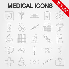 Medical icons set.