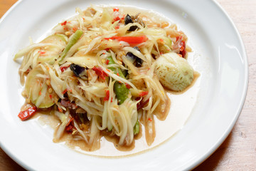 Green papaya salad (Som Tum)