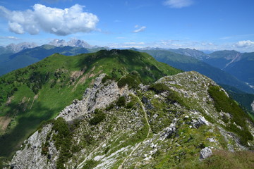 Monte Tamai (vista da cima Arvenis)