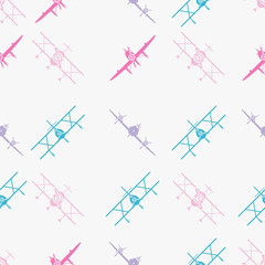 seamless background with aircraft