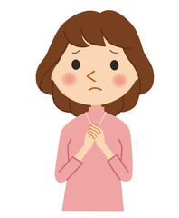 困っている女性