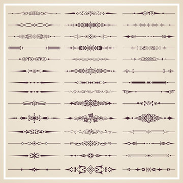 Page dividers - vector set