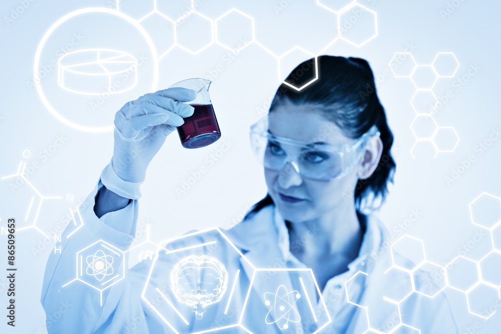 Poster composite image of science graphic