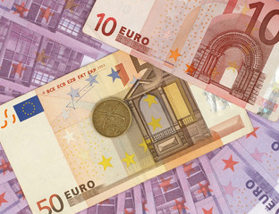 Euro against drachma.
