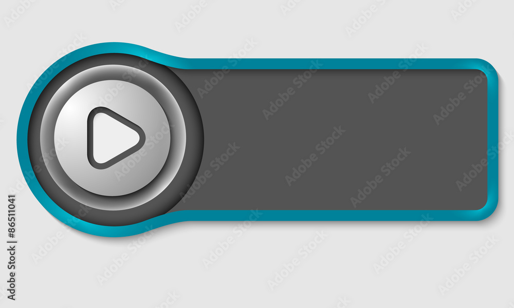 Poster abstract button for your white text and play symbol