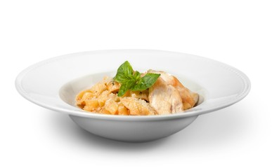 Pasta, italian, meal.