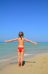 The girl and the sea