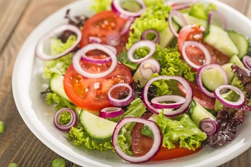 Salad, Lettuce, Healthy Eating.
