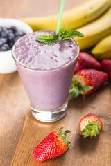 Acai, superfood, banana.
