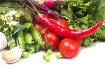 a lot of different vegetable organic vegetables