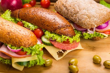 Sandwich, Baguette, Lunch.