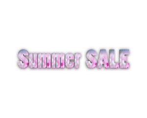 Fototapeta premium sommer sale 3d wort 
