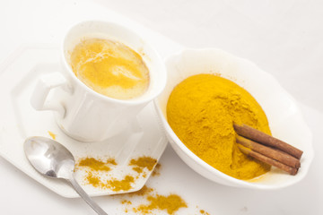 Golden milk,turmeric.