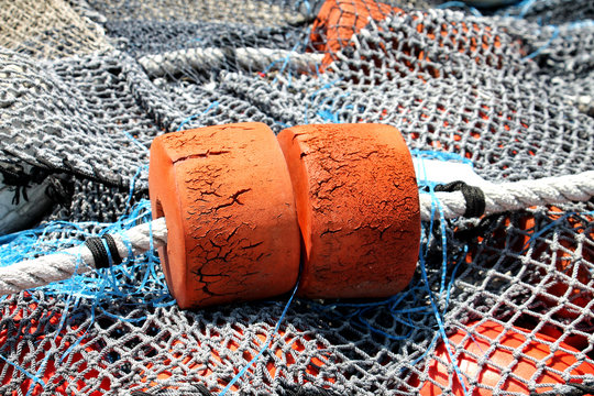Fishing nets with floats