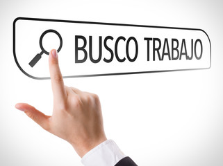 Looking for a Job (in Spanish) written in search bar 