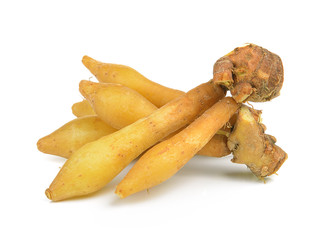 Fingerroot, Kaempfer, Boesenbergia on white background