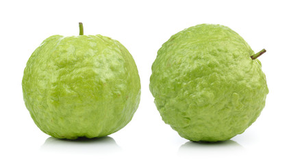 guava fruit on white background