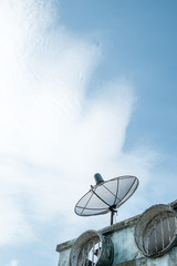 satellite on the roof