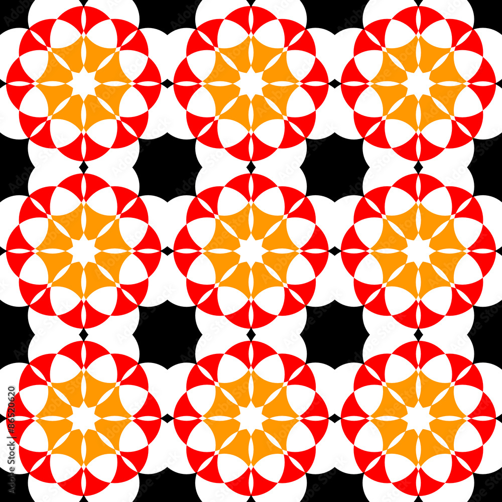 Poster abstract seamless pattern for illustrations and textiles.