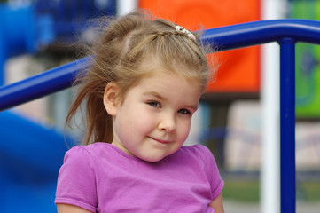 Fototapeta na wymiar girl on the playground