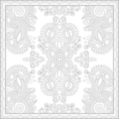 unique coloring book square page for adults