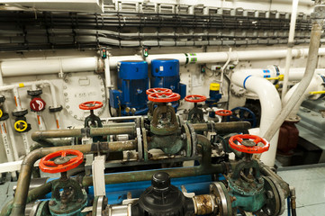 Offshore Ship Valves, Pipes, Motors, Engines - Engineering Interior