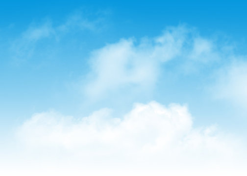 Blue sky and clouds abstract background