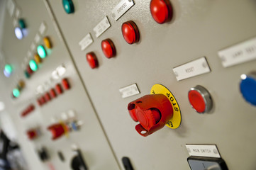 Engine Control Room of an extra large ship