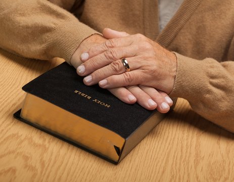 Human Hand, Praying, Senior Adult.