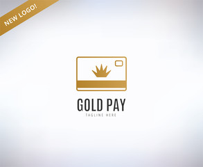 Bank finanse logo. Money, banking or broker and growth. Vector