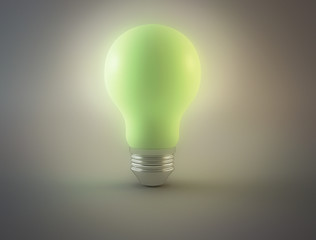 Light bulb green