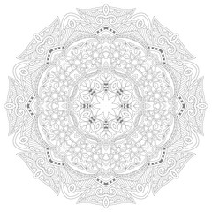 unique coloring book square page for adults - floral authentic c