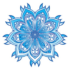 Blue Snowflake design