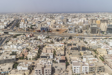 Aerial view of Dakar