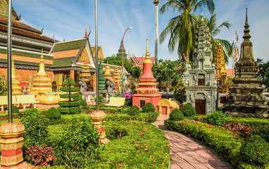 Naklejka premium Wat Preah Ang, Siem Reap, Cambodia