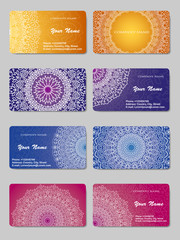 Collection Business card or invitation. 