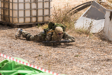 soldiers on maneuvers