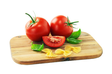 pasta with ingredients