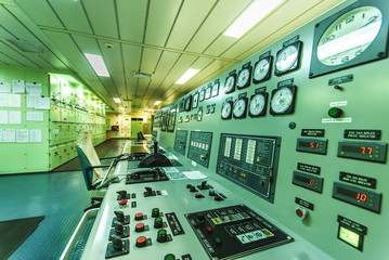 Engine Control Room of an extra large ship