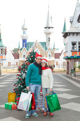 Obraz premium couple in christmas