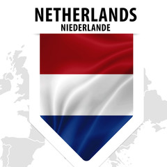 Fahne Flagge Flag Netherlands - Niederlande
