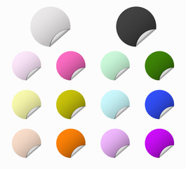 set circles colored labels