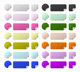 Fototapeta premium set labels shapes and colors